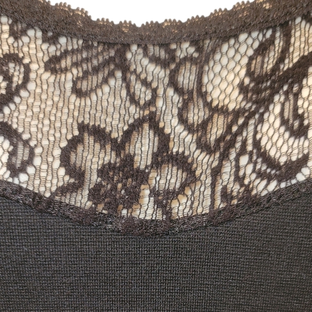 Free People Little Black Dress with Lace Details - Picture 4 of 9